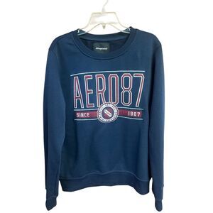 Aeropostale Womans Sweatshirt Navy Sz M